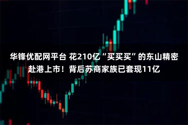 华锋优配网平台 花210亿“买买买”的东山精密赴港上市！背后苏商家族已套现11亿