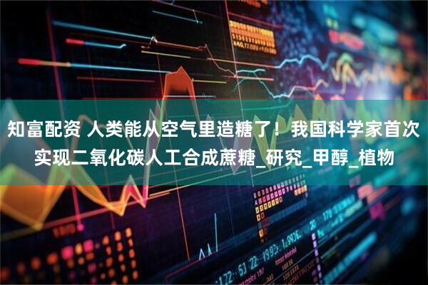 知富配资 人类能从空气里造糖了！我国科学家首次实现二氧化碳人工合成蔗糖_研究_甲醇_植物