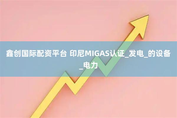 鑫创国际配资平台 印尼MIGAS认证_发电_的设备_电力